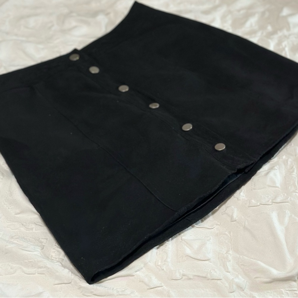Black Button-Up Skirt